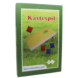 Kastespil i træ med 4 ærteposer - familiespil 40x27 cm