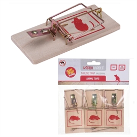 Pro Garden Musefælder – 3-pak træfælder 10 x 4,5 cm, natur
