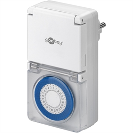 Goobay Automatisk tænd/sluk med analog timer IP44