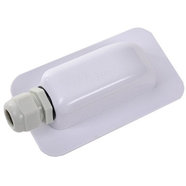 Tag Gennemføring Hvid med 1 Udgang