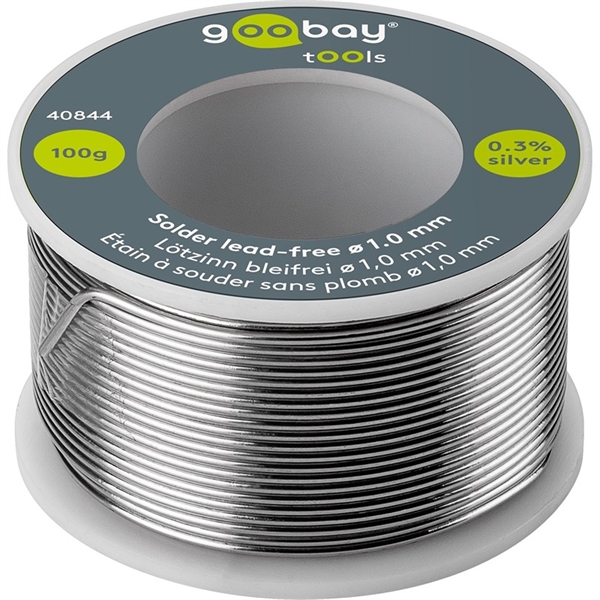 Goobay Blyfri loddetin 100 g 1,0 mm