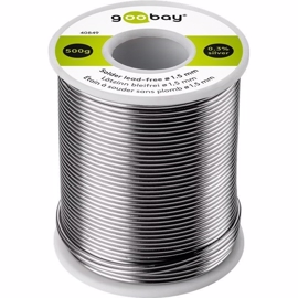 Loddetin Blyfri 500 g. tråd. Ø 1,5mm