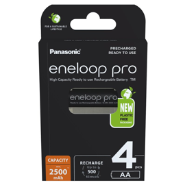 Panasonic Eneloop Pro LR06 / AA Genopladelige batterier 2500 mAh