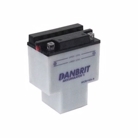 516 614 MC batteri 12 volt 16Ah (+pol til venstre)