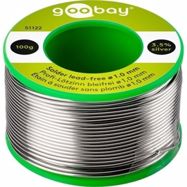 Loddetin Blyfri 100 g. tråd. Ø 1,0mm