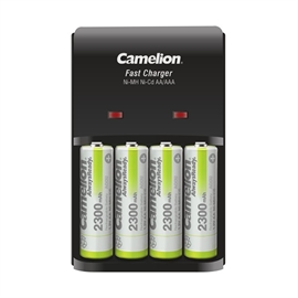 Camelion oplader + 4AA 2300mAh batterier