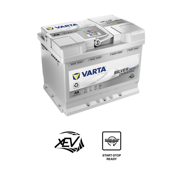 Varta A8 XEV bilbatteri 12V 60Ah 560 901 068