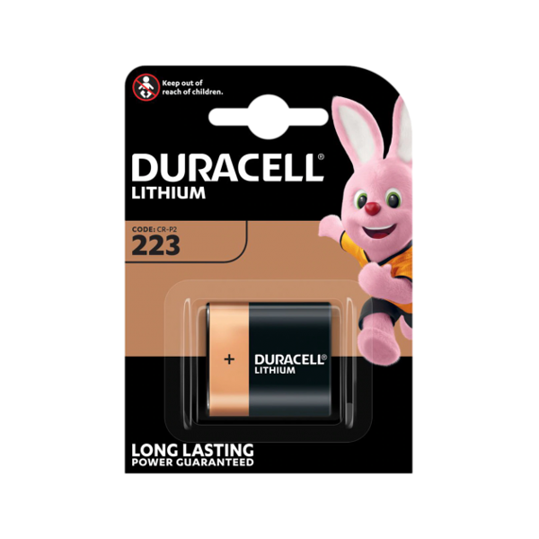 Duracell DL223 / CR-P2 Ultra lithium 6volt batteri.