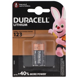 Duracell DL123A / CR123A 3v Lithium foto batteri