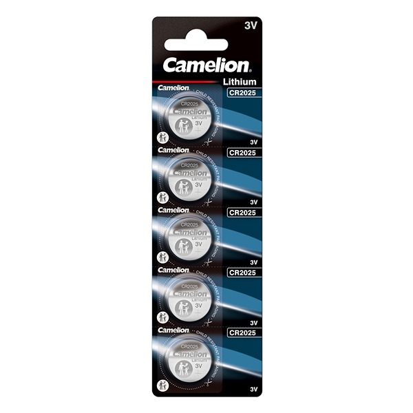 CR2025 Camelion 3V Lithium batterier 5 pak