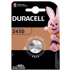 CR2450 Duracell 3V Lithium batteri