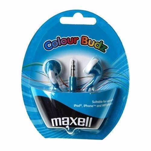 Maxell Colour Budz In-Ear Høretelefoner med Jackstik, Blå