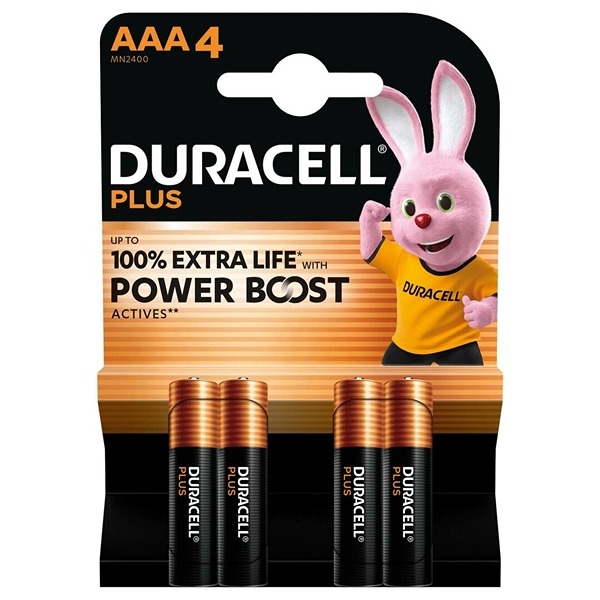 Duracell LR03/AAA Alkaline PLUS batterier