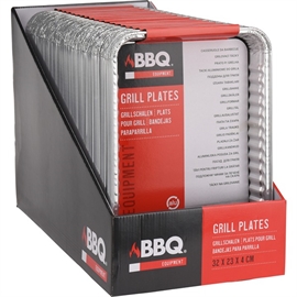 BBQ 5 stk Grillbakker i Aluminium 