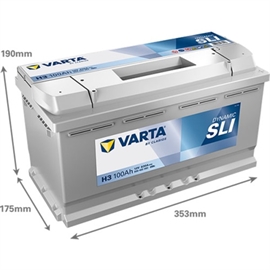 Varta H3 Silver Dynamic Bilbatteri 12V 100Ah 600402083