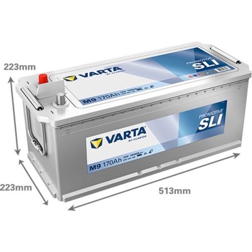 Varta M9 ProMotive Blue Bilbatteri 12V 170Ah 670104100