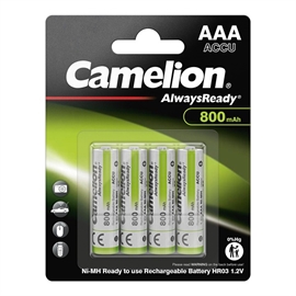 Camelion Always Ready LR03 / AAA Genopladelige batterier 800 mAh