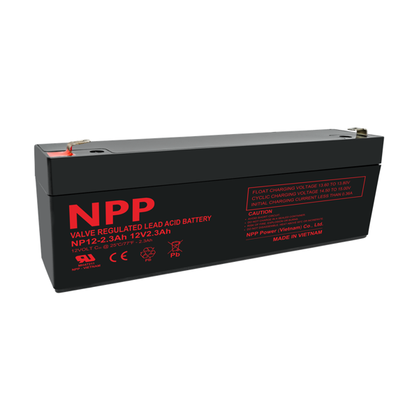 NPP Power Blybatteri 12 volt 2,3Ah 