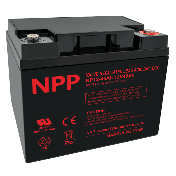 NPP Power Elscooter/Kørestol batteri 12 volt 45Ah 