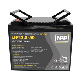 NPP Power Lithiumbatteri 12V/50Ah (Bluetooth)