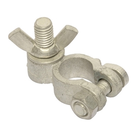 Batterinet polsko til minuspol M8 8mm gevind med vingemøtrik