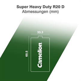 Camelion R20 Super Heavy Duty batterier