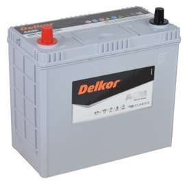 Delkor AGM Startbatteri 12V 45Ah 330EN for Veteran