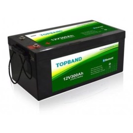 Topband Lithium batteri 12volt 300Ah med app overvågning (HEAT)