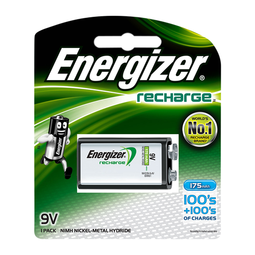Energizer Genopladelig 9V batteri 175 mAh