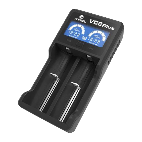 Xtar VC2 Li Ion USB oplader til 14500/18500/18650/26650 (2 batterier)