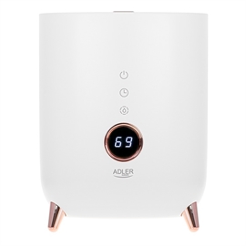 Adler AD 7972 ultralyds luftfugter med hygrometer og aroma diffuser 4L hvid
