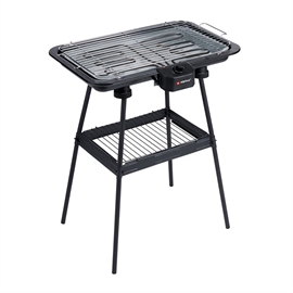 Alpina Elektrisk Grill 2-i-1 elgrill til bord/stativ 2200W, sort