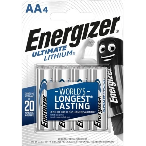 Energizer L91 / AA Lithium batterier til kamera
