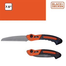 Black+Decker foldbar beskæringssav 7,5 tommer sort/orange