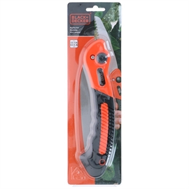 Black+Decker foldbar beskæringssav 7,5 tommer sort/orange