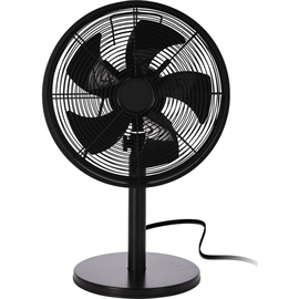 Bordventilator med horisontal oscillation, Ø35 cm, sort
