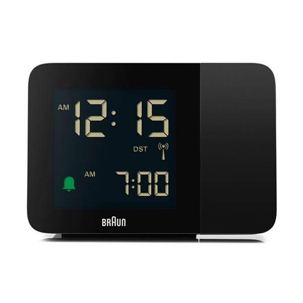Braun BC15B-DCF radiostyret digitalt projektionsvækkeur, sort