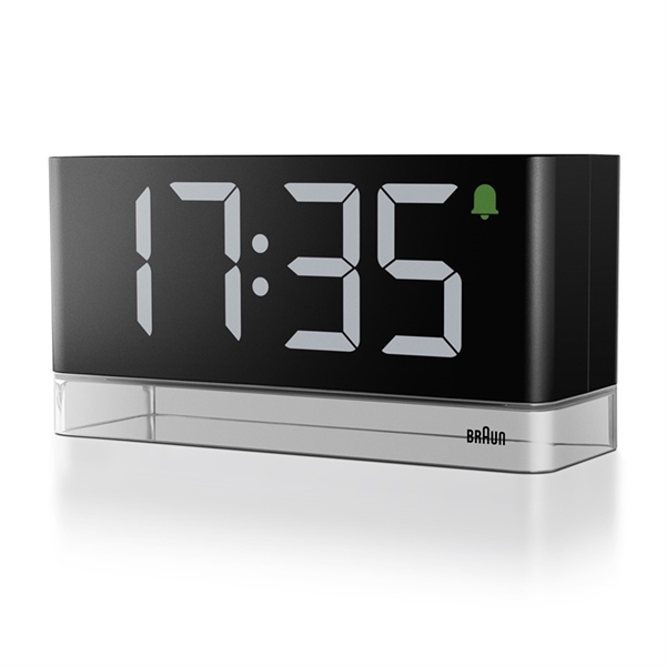 Braun BC27BEU digitalt LED-vækkeur med natlys, sort