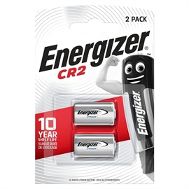 Energizer CR2 3V foto / alarm batterier (2 stk)