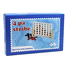 Fire på Stribe i Træ – Familiesjov med Røde og Sorte Brikker