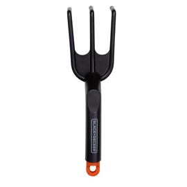 Black+Decker håndrive 28,5 cm til have - sort/orange