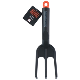 Black+Decker håndrive 28,5 cm til have - sort/orange