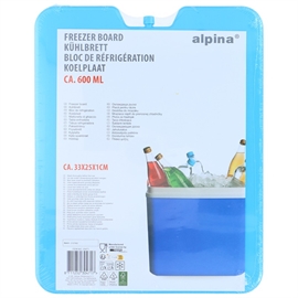Alpina køleelement 600 ml (33 x 25 x 1 cm) - blå