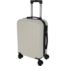 Hardcase Kuffert 38L med 360° 4 Hjul (Håndbagage), Hvid