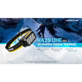 Nitecore HA29 UHE genopladelig pandelampe 1200 lumen