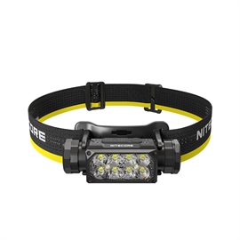Nitecore HC65 UHE Genopladelig Pandelampe 2000 lumen, Sort/Gul