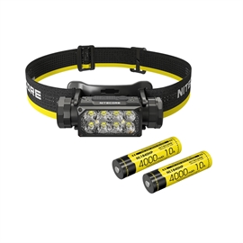 Nitecore HC65 UHE pandelampe - sæt med ekstra NL1840HP batteri