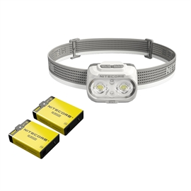 Nitecore UT27 Pro 2025 MCT grå pandelampe - sæt med ekstra HLB1500 batteri