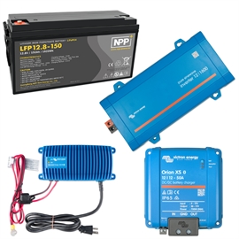 Victron 150Ah Lithium pakkeløsning med 1600W inverter