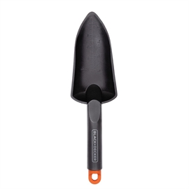 Black+Decker planteskovl 30,5 cm til have - sort/orange